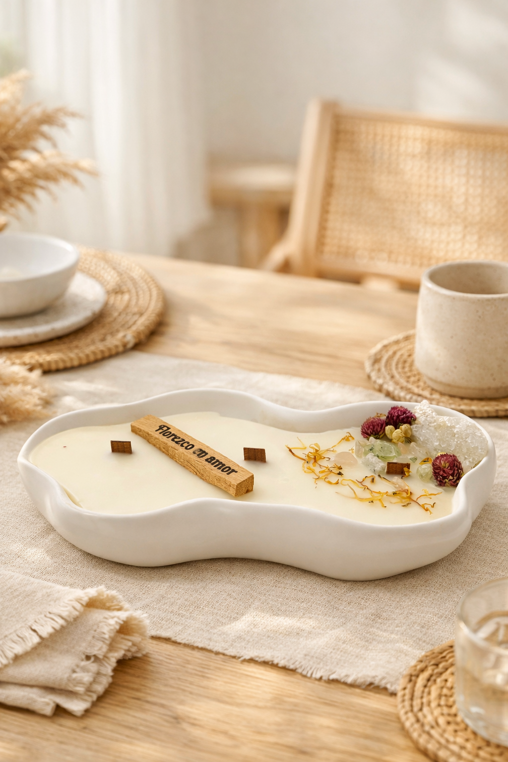 Vela El Jardín de los Cristales * Florezco en amor