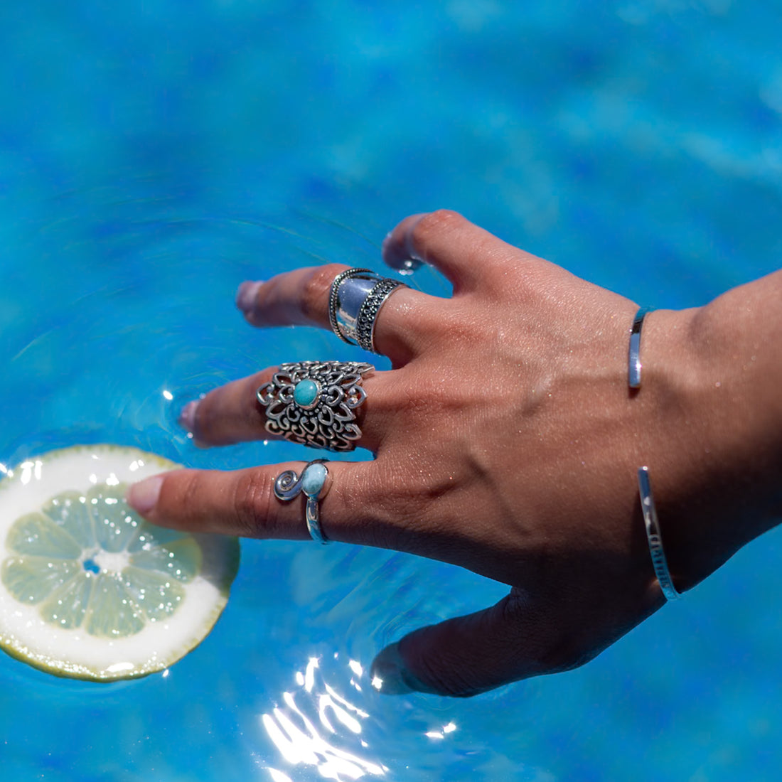 Anillo Yemanjá | Calma· Claridad · Intuición