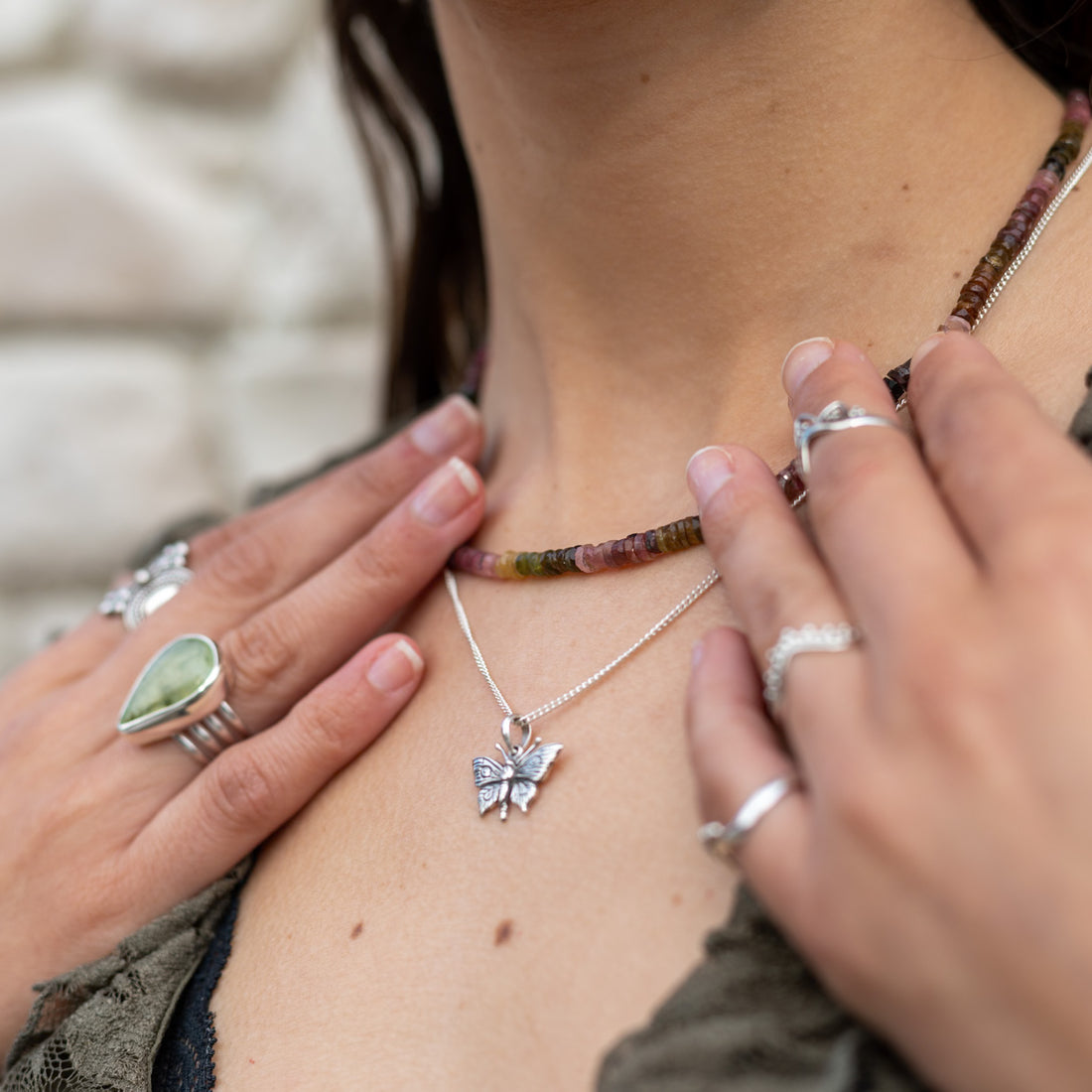 Collar Nimue Turmalina Multicolor | Eres luz en movimiento