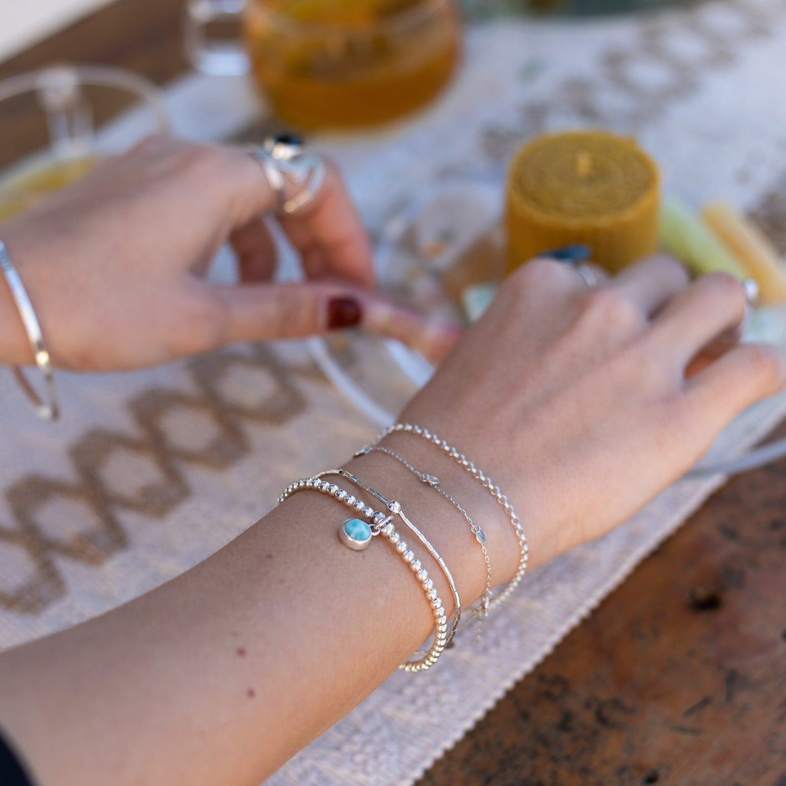 Pulsera Salacia (Larimar)