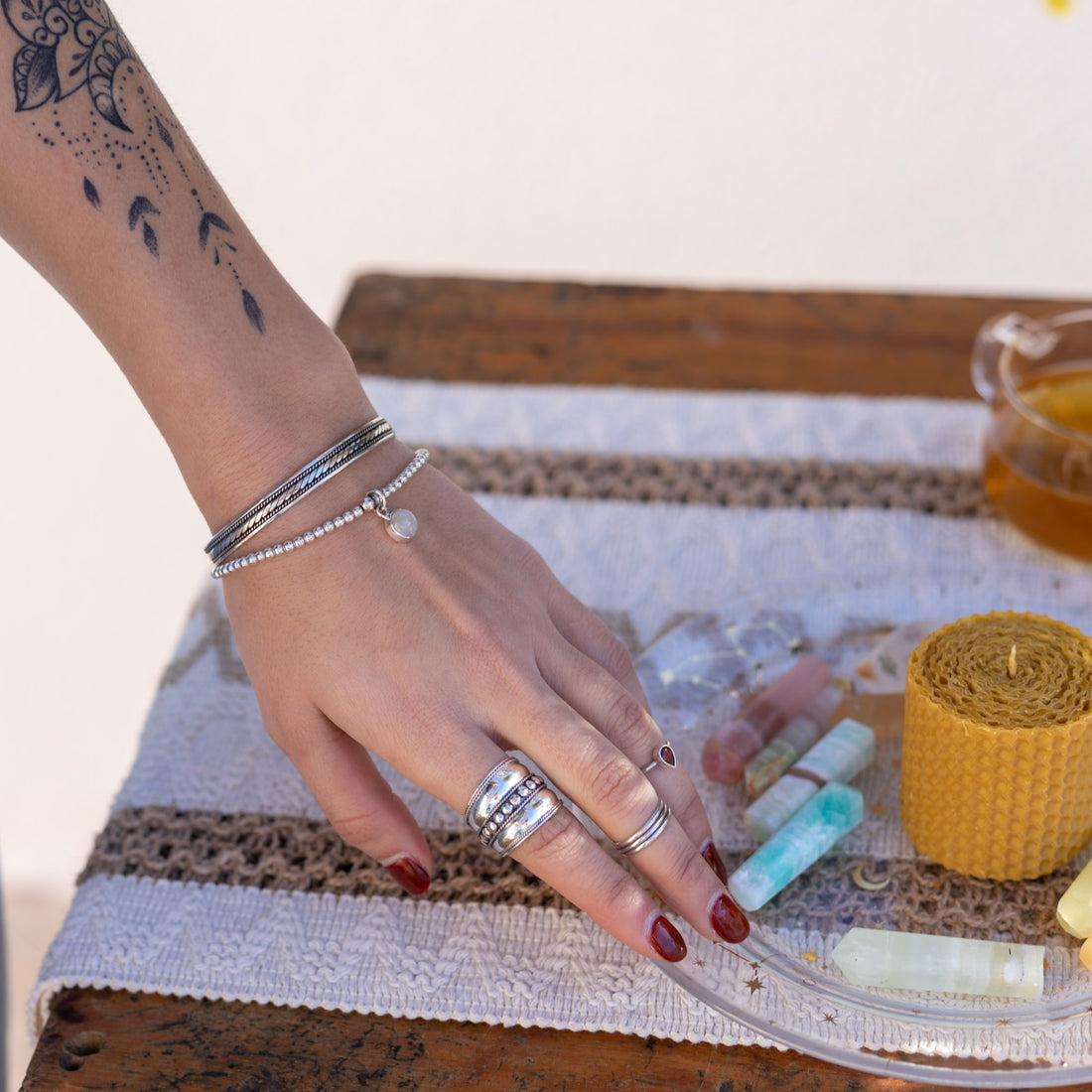 Pulsera Shi Piedra Luna | Intuición, feminidad y nuevos comienzos