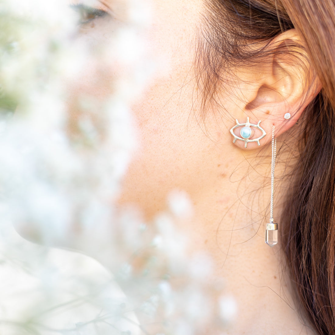 Pendientes Tara de Larimar