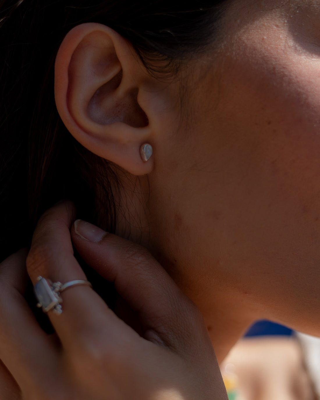 Pendientes Artemisa · Intuición, Energía Femenina y Calma · Piedra Luna Natural