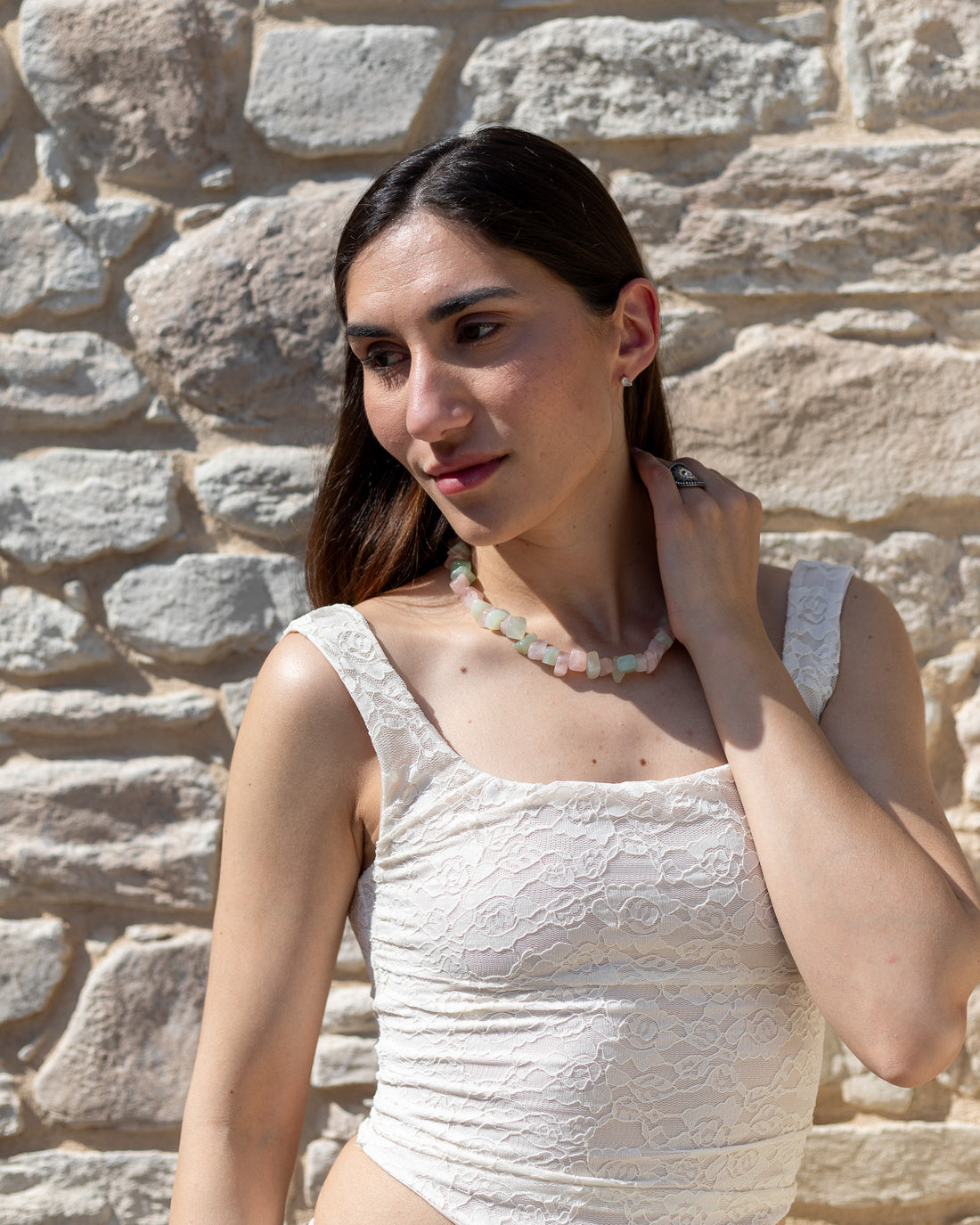 Collar Alma de Jade y Cuarzo Rosa | Amor y Calma