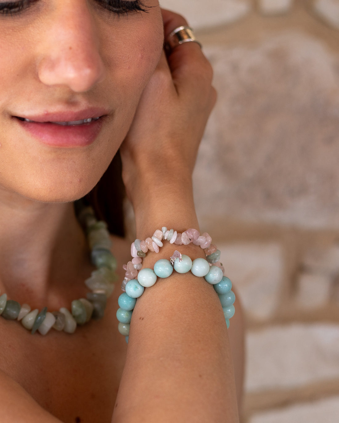 Pulsera Azul de Amazonita · Libertad y Expresión