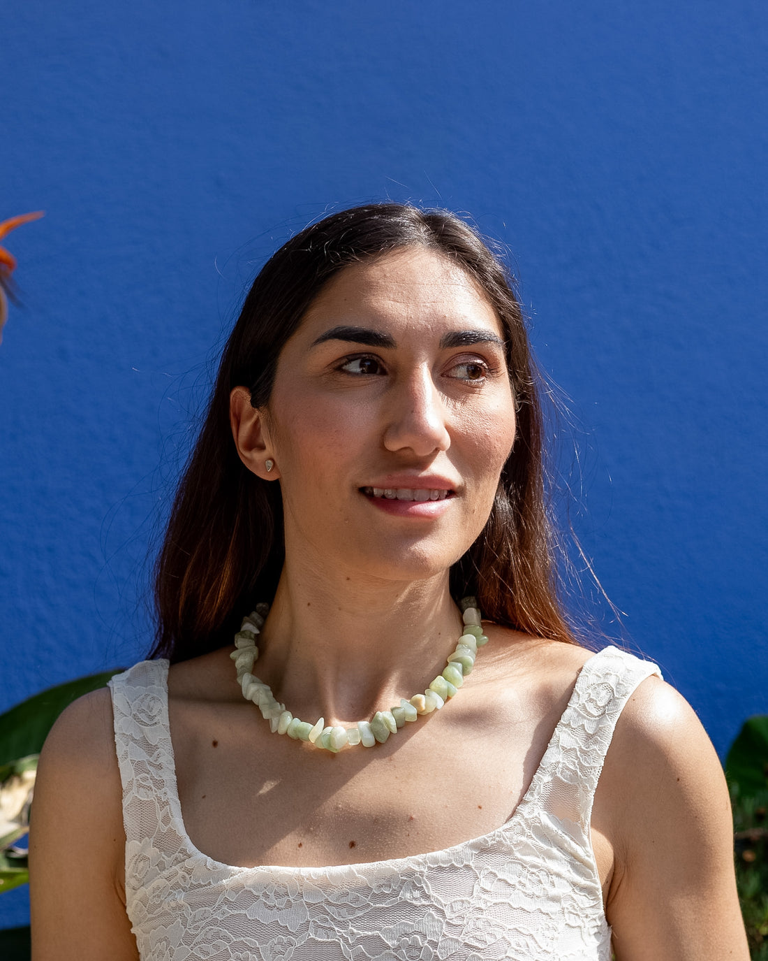 Collar Aine | Abundancia, Calma y Equilibrio · Jade Verde Natural