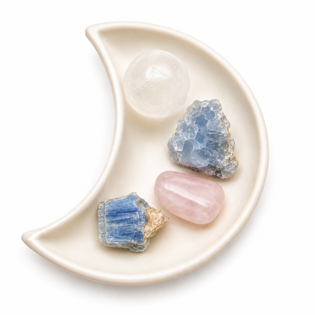 Pack Sueños de Luna – Kit de cristales para el descanso y la energía del dormitorio