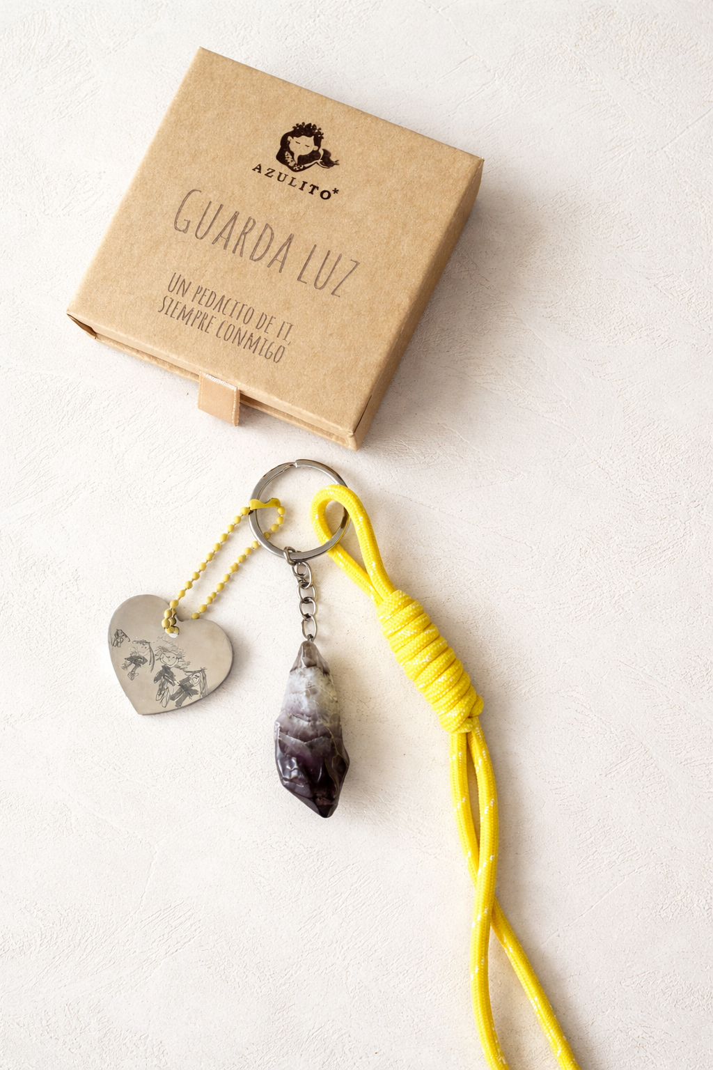 Llavero Guarda luz · amuleto personalizado