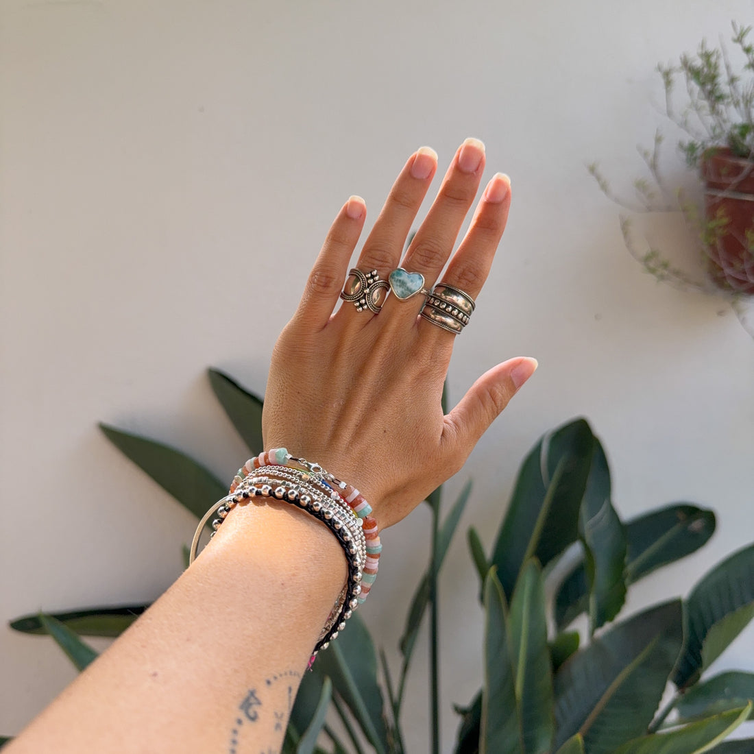 Anillo Samil de Larimar | calma, comunicación, sanación