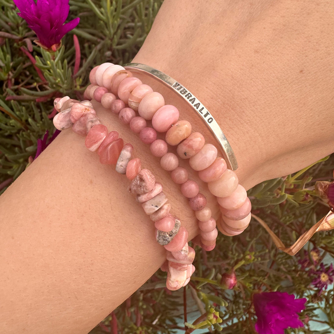 Pulsera Frigg de Ópalo rosa | paz, calma, esperanza
