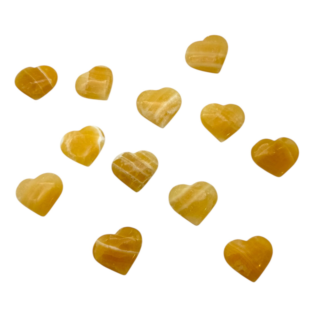 Corazón de Calcita amarilla (35mm)