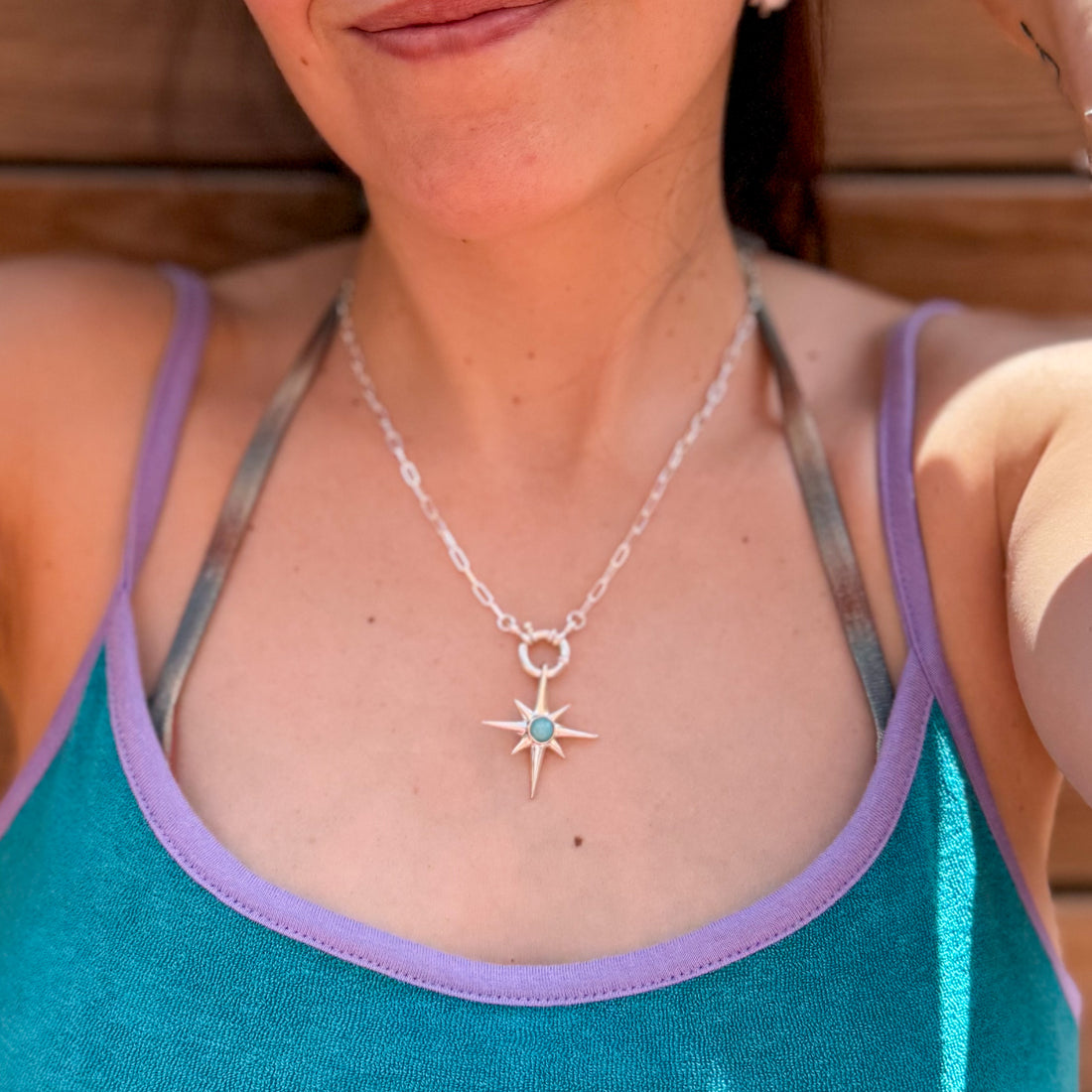 Collar Polar de Amazonita | Guía celeste y voz interior