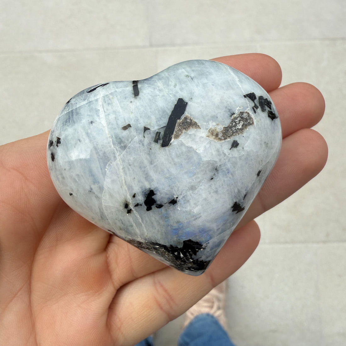 Corazón Piedra Luna | Intuición, feminidad, calma