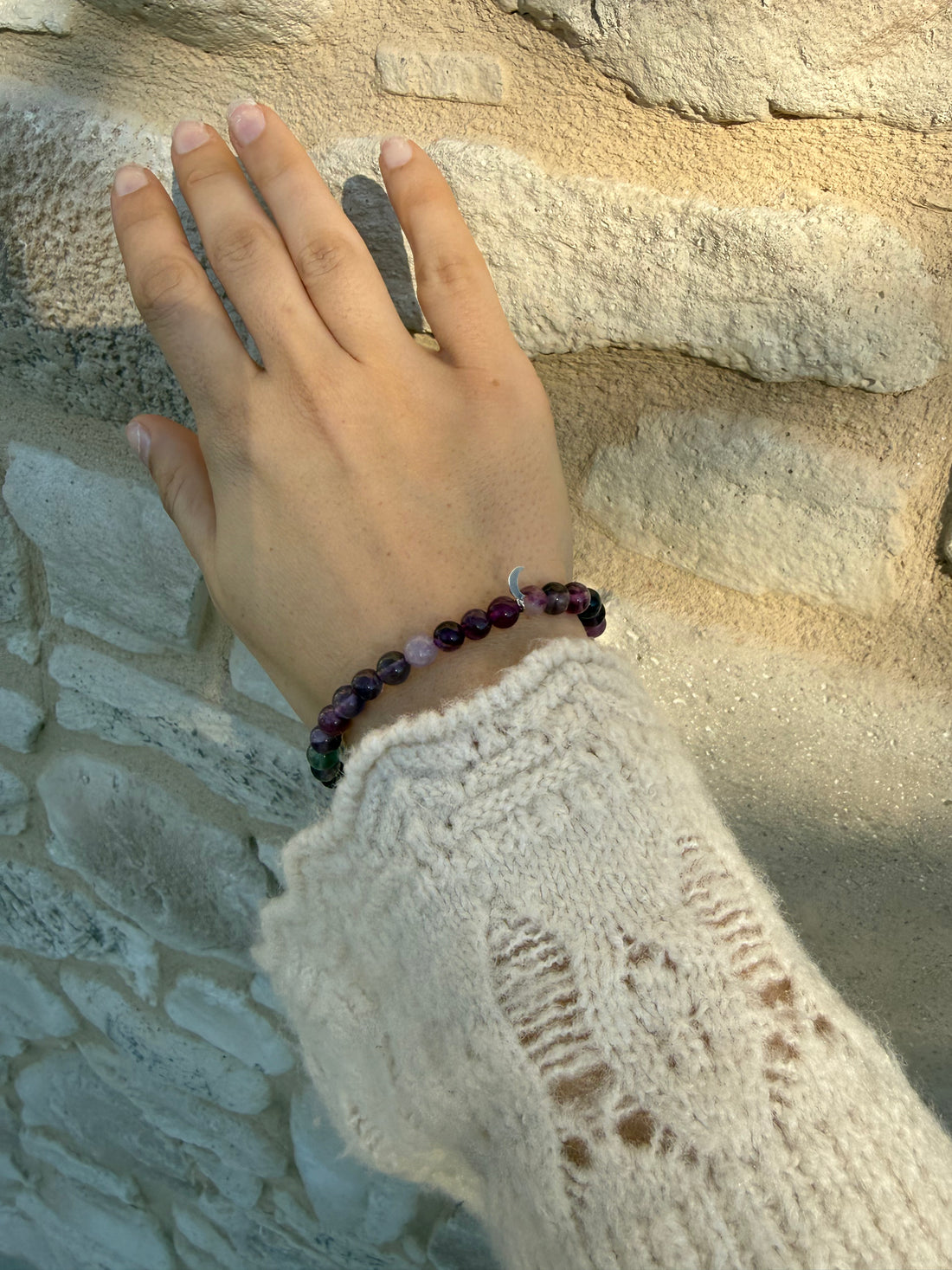 Pulsera Lovegood · Fluorita Lila · Claridad suave y magia intuitiva