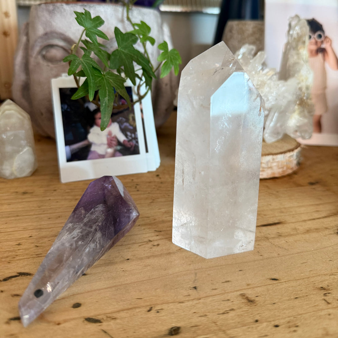Punta de Cuarzo Cristal | Claridad, Evolución y Sabiduría
