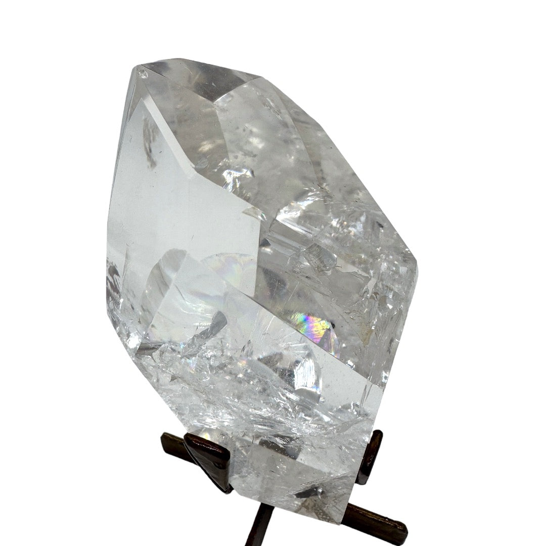 Cuarzo Cristal Freeform en pedestal (920gr)