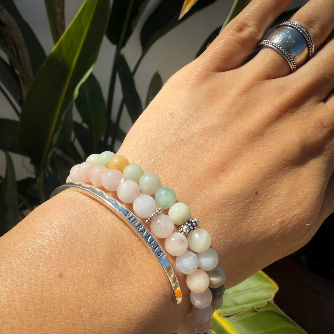 Pulsera Hèlia de Morganita | Amor, Dulcura, Luz Interior