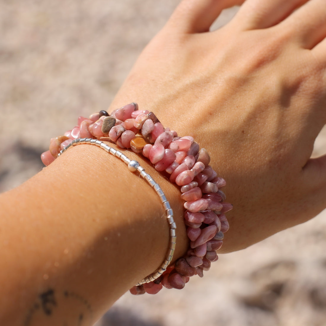 Pulsera Anuket (rodocrosita)