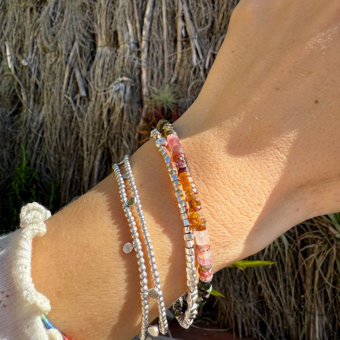 Pulsera Dryades de Turmalina Multicolor – Protección, Armonía y Energía Vital