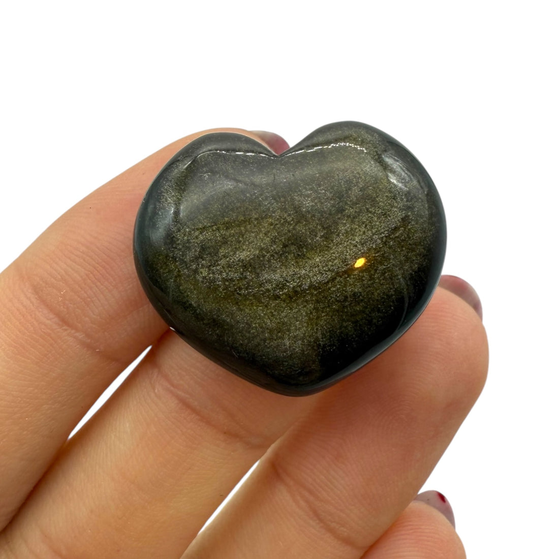 Corazón de Obsidiana Dorada | Protección, Transformación y Enraizamiento
