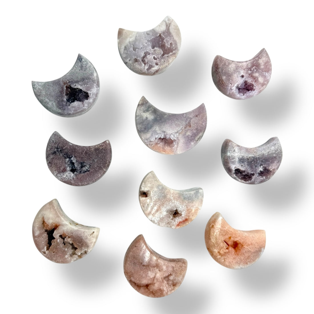 Luna de Amatista Rosa mediana | Amor, Sanación y Serenidad