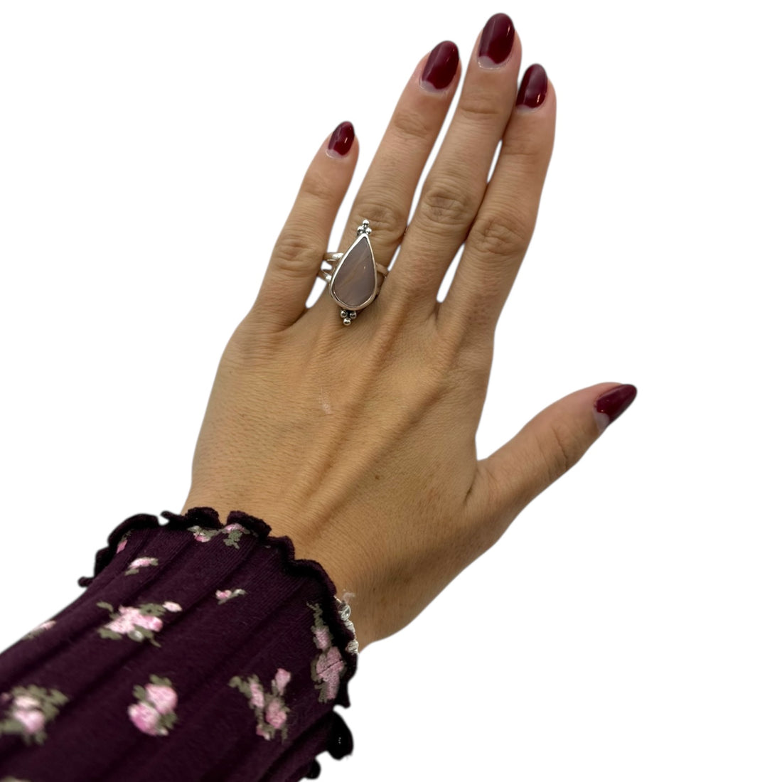 Anillo de Piedra Luna Melocotón | Intuición, Renovación y Equilibrio emocional