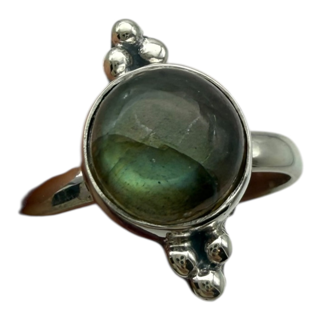 Anillo Labradorita | Intuición, Protección energética, Tranformación