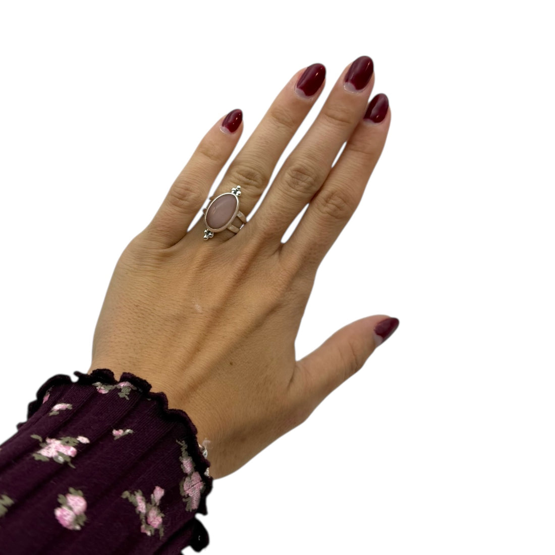 Anillo de Piedra Luna Melocotón | Intuición, Renovación y Equilibrio emocional