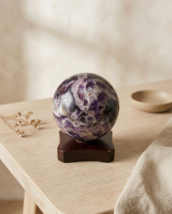 Esfera de Amatista natural | 7,5 cm de diámetro