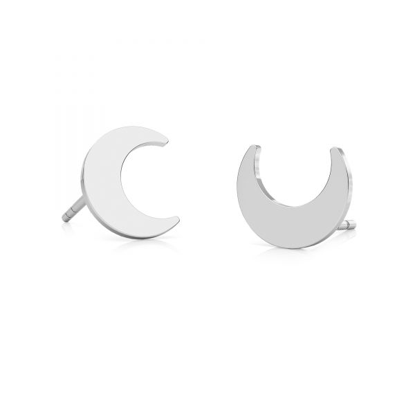 Minipendientes Lunita | Plata de ley 925 · 3 mm